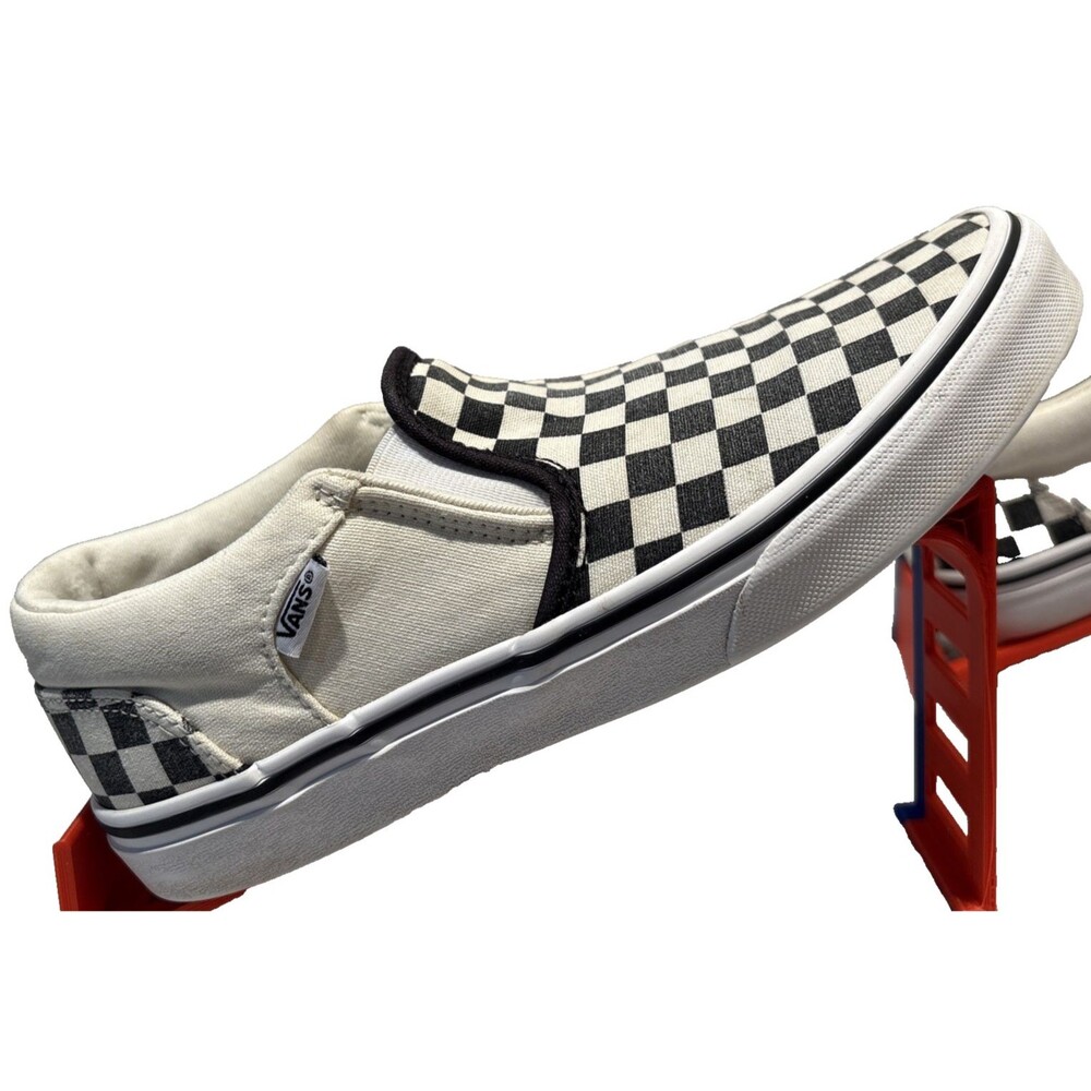 Vans Skateboarding Classic Slip-On Black/White Checkerboard Shoes Size 6 Unisex